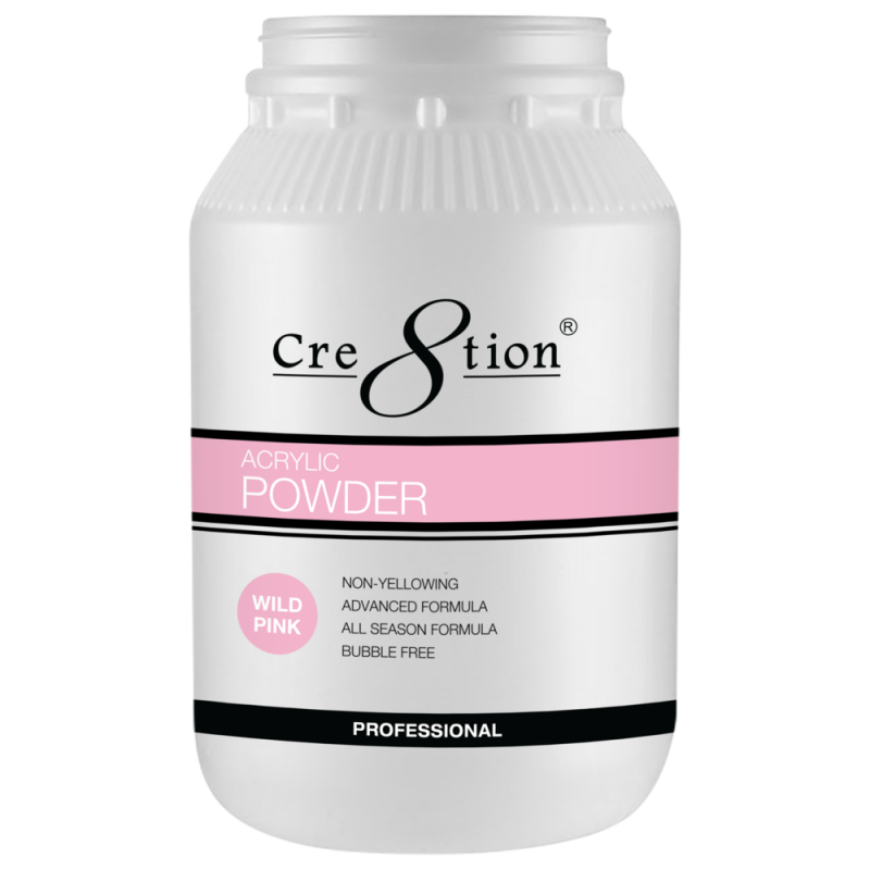 Cre8tion Acrylic Powder, 88 oz, 01399 - Wild Pink